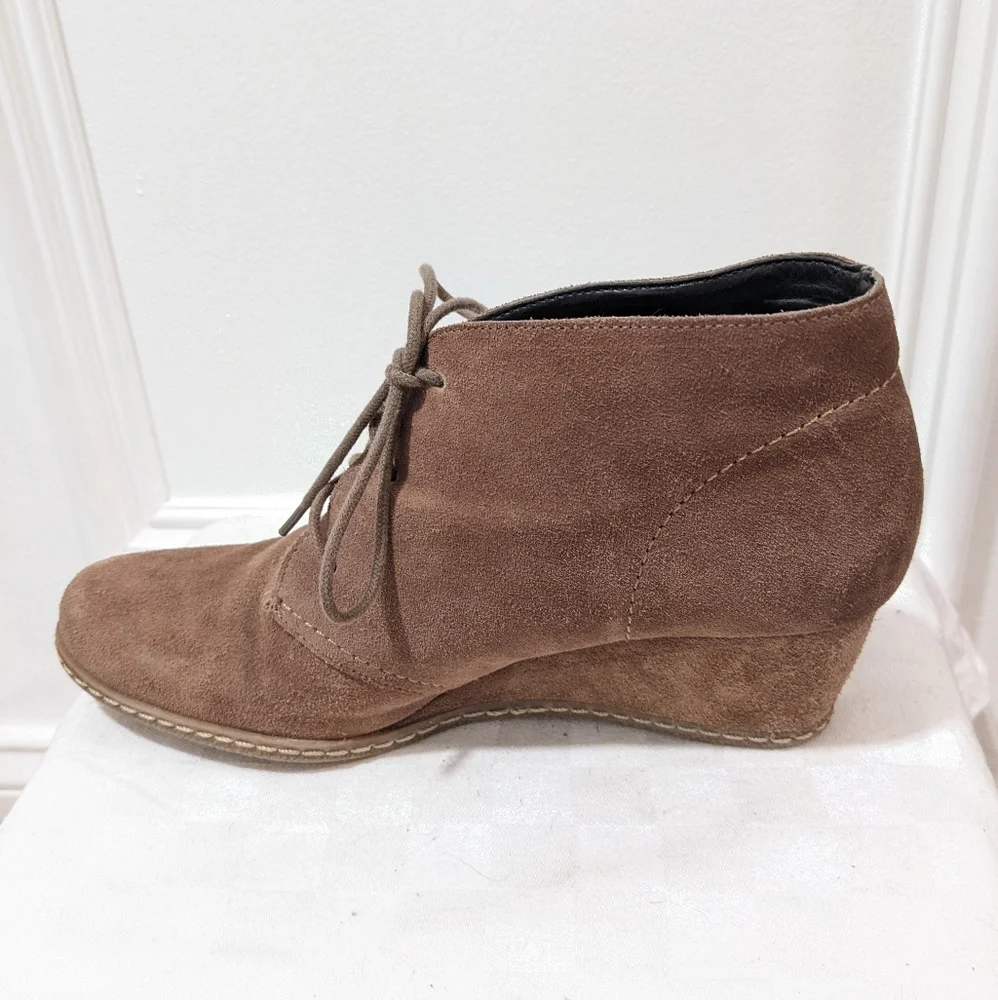 Suede wedges by Franco Sarto